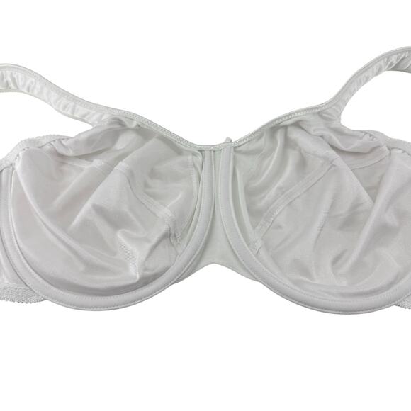 Bali Minimizer Satin Tracings Comfort Strap Underwire Bra 36DD White - Picture 3 of 6